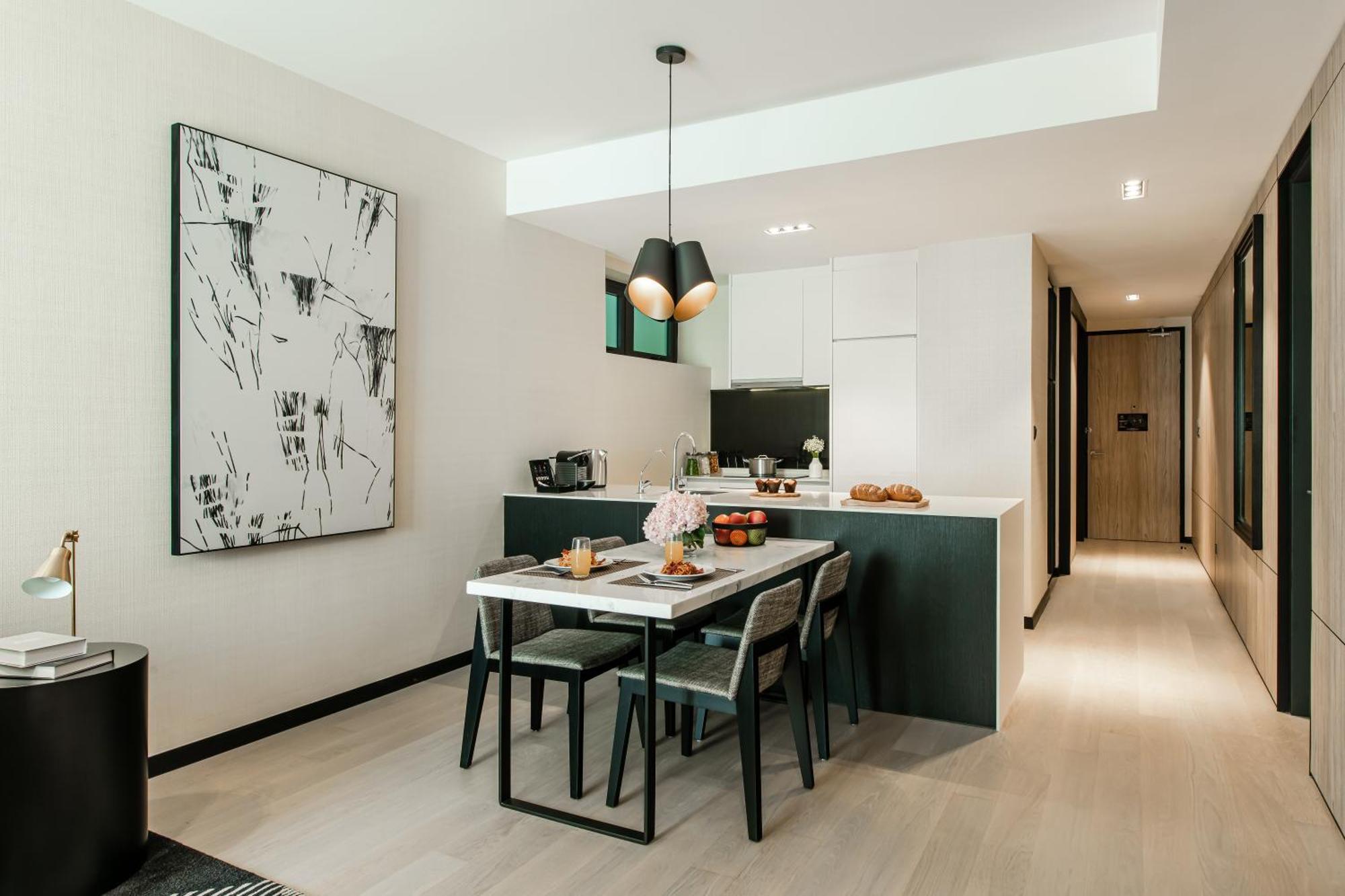 Готель Ascott Star Klcc Куала-Лумпур Екстер'єр фото Interior of a typical apartment